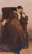 llya Yefimovich Repin Protrait of Vera Alekseevna Repina (mk09 Spain oil painting reproduction